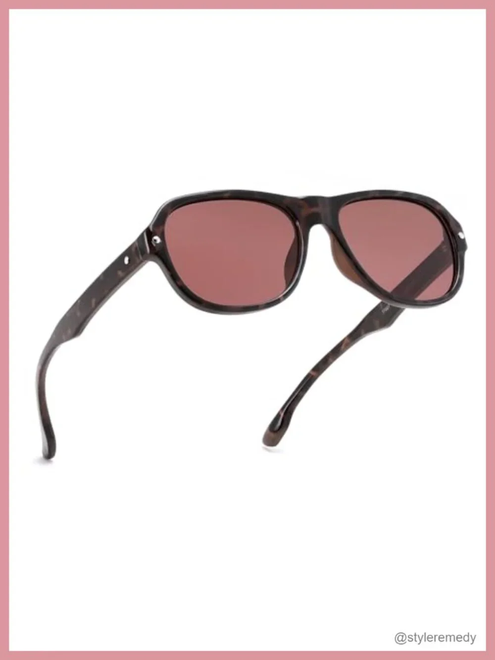 Vintage Square Aviator Sunglasses UV400 Protection Lightweight